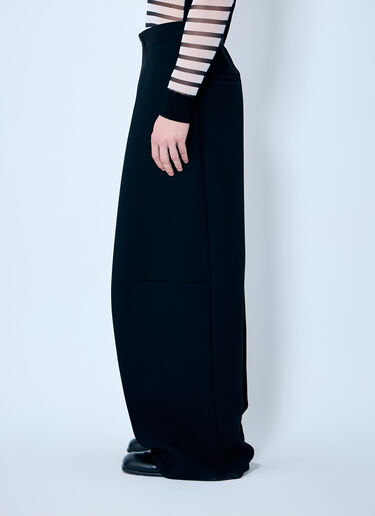 Jean Paul Gaultier 绉纱复合裤  黑色 jpg0159003