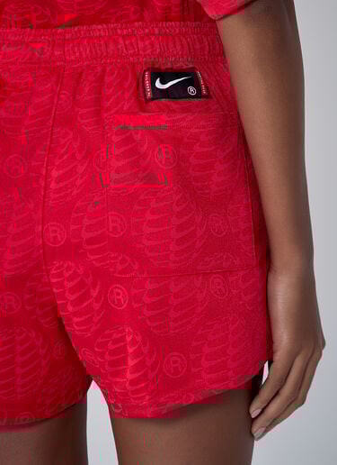 Nike x Martine Rose Logo Motif Track Shorts Red nik0362110