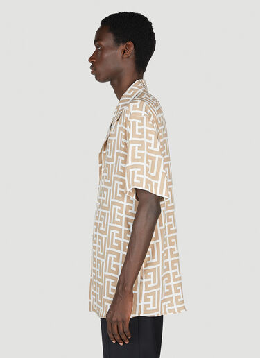 Monogram Shirt Balmain Monogram Shirt Beige bln0152016