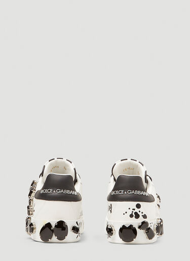 Dolce & Gabbana Portofino Zebra Sneakers White dol0249073