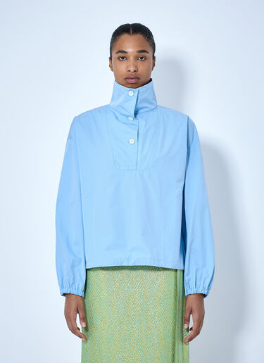 LN-CC® - Marni: High-Collar Buttoned Pullover - Light Blue Marni High-Collar Buttoned Pullover Light Blue mni0265012