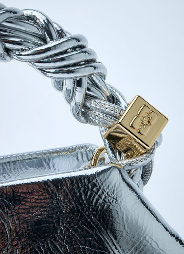 GANNI Mini Bou Handbag Silver gan0261046