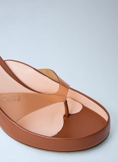 Junie Heeled Sandals Chloé Junie Heeled Sandals Brown chl0264023