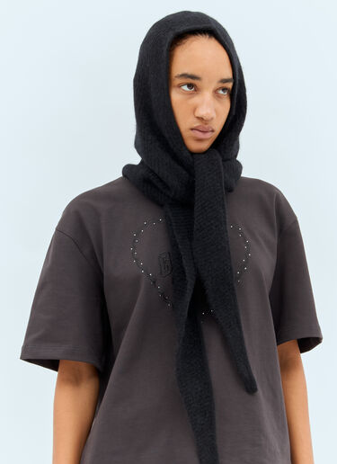 Soft Wool Balaclava GANNI Soft Wool Balaclava Black gan0258063