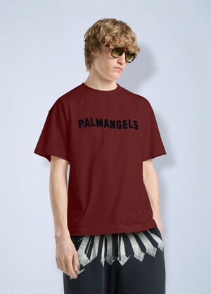Palm Angels Palm Hills Regular T-Shirt Red pma0166109