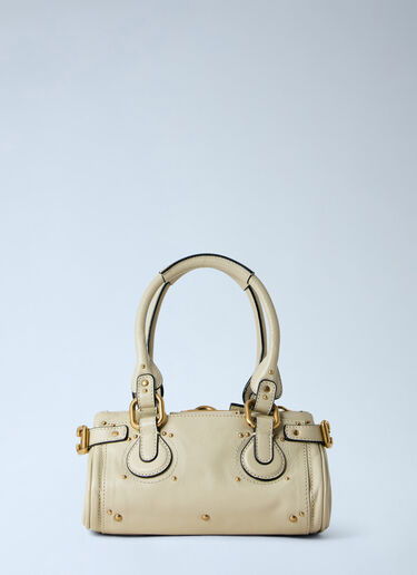 LN-CC® - Chloé: Small Paddington Grained Leather Shoulder Bag - Cream Chloé Small Paddington Grained Leather Shoulder Bag Cream chl0265053
