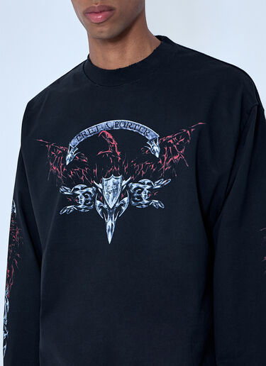 VETEMENTS Graphic Long Sleeve T-Shirt Black vet0164005