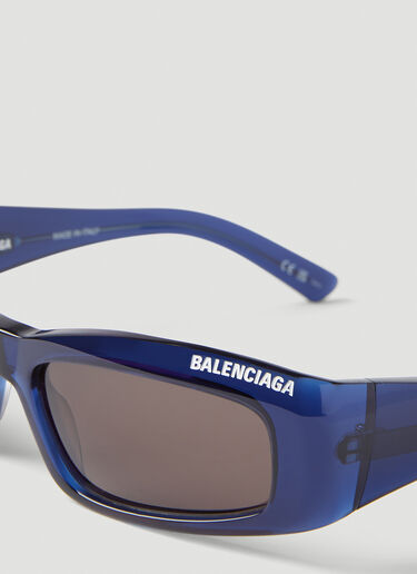 Logo Print Square Sunglasses Balenciaga Logo Print Square Sunglasses Blue bal0152030
