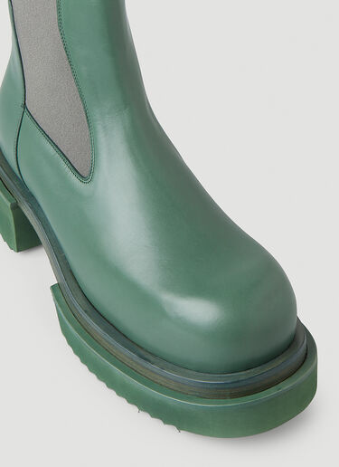 Rick Owens Bogun Beatle Boots Green ric0149036