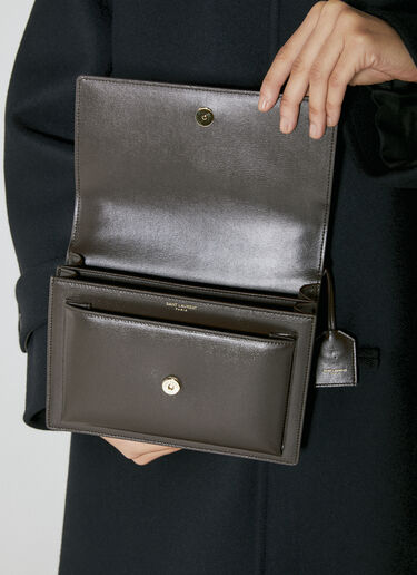 Saint Laurent Medium Sunset Shoulder Bag Brown sla0253097