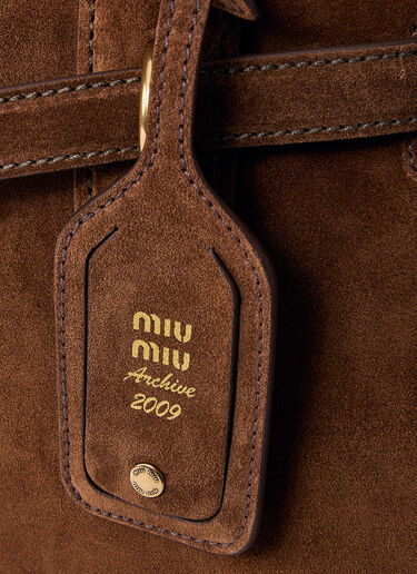 Miu Miu Aventure Suede Handbag Green miu0260048