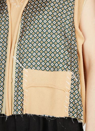 Maison Margiela Layered Sleeveless Top Orange mla0251005