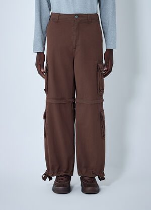 ERL Zip-Off Cargo Pants Brown erl0162002