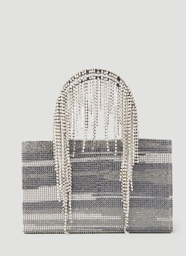 Streaking Fringe Tote Bag KARA Streaking Fringe Tote Bag Black kar0251004