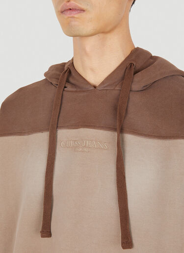 Guess USA Two Tone Hooded Sweatshirt Brown gue0150020