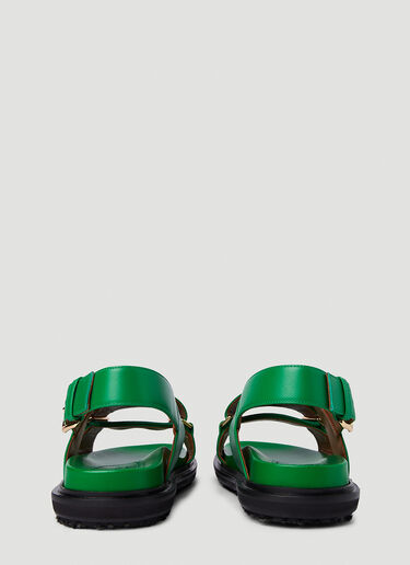 Marni Fussbett Sandals Green mni0251026