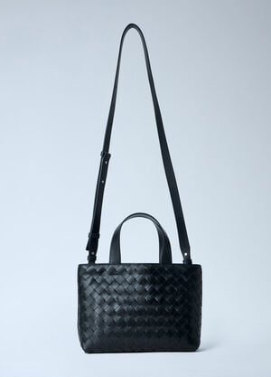 Bottega Veneta Mini Intrecciato Zipped Tote Bag Black bov0163005