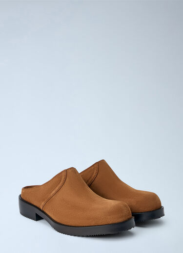 LN-CC® - Dries Van Noten: Suede Slip-On Mules - Brown Dries Van Noten Suede Slip-On Mules Brown dvn0165032