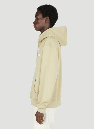 Jacquemus Logo Print Hooded Sweatshirt Khaki jac0154017