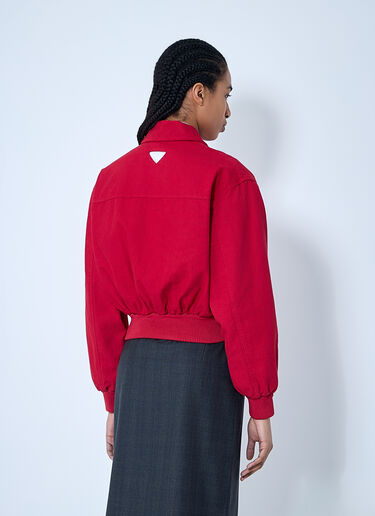 Prada Cotton Trucker Jacket Red pra0260064