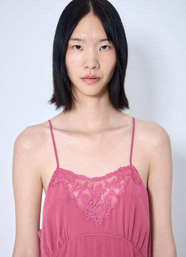 LN-CC® - Chloé: Spaghetti Strap Slip Dress - Pink Chloé Spaghetti Strap Slip Dress Pink chl0264011
