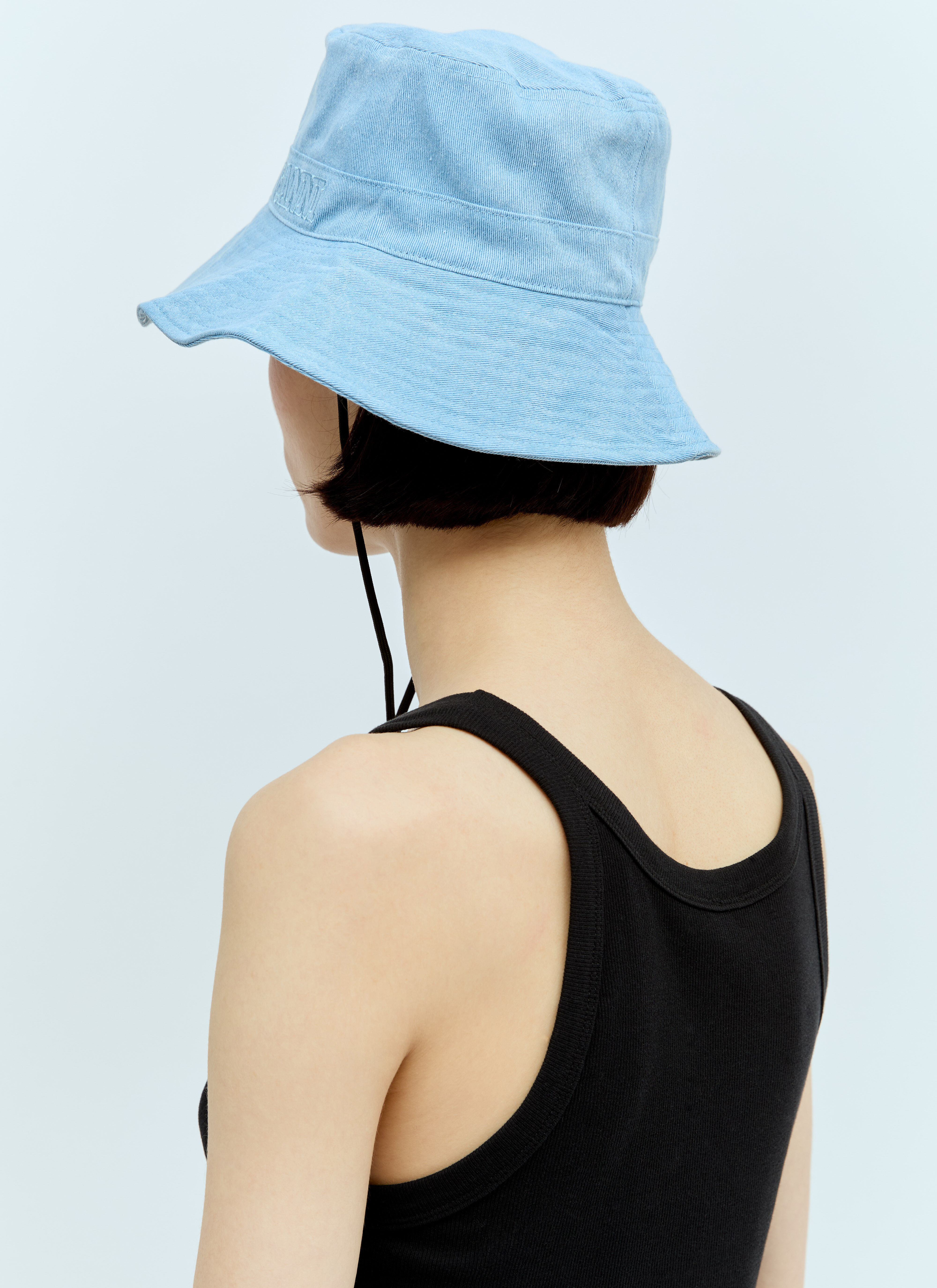 GANNI Women's' Denim Bucket Hat in Blue | LN-CC®