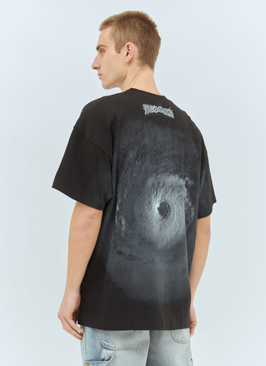 DEMMO Hurricane Print T-Shirt Black dem0159005