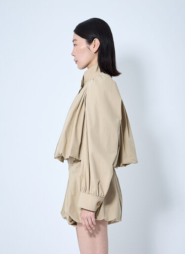 Chloé Gathered Jacket Beige chl0260009