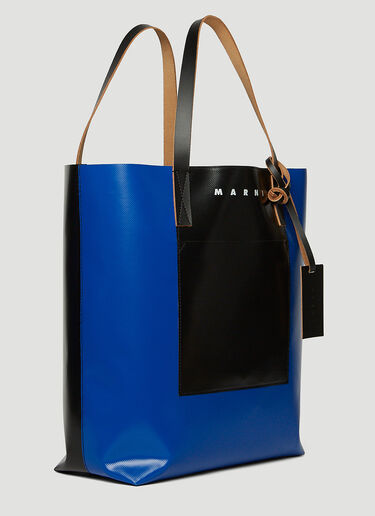 Marni Tribeca North South Shopping Tote Bag Blue mni0149039
