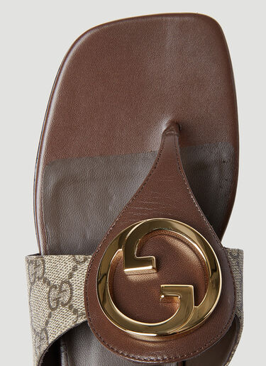 Gucci Blondie Thong Sandals Beige guc0253131