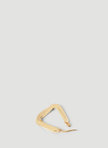 Bottega Veneta Triangle Cord Earrings Gold bov0249113