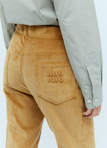 Corduroy Pants Miu Miu Corduroy Pants Brown miu0254014