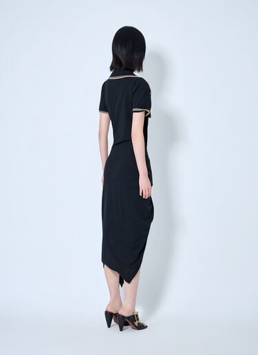 LN-CC® - Vivienne Westwood: Long Monday Pulling Dress - Black Vivienne Westwood Long Monday Pulling Dress Black vvw0265015