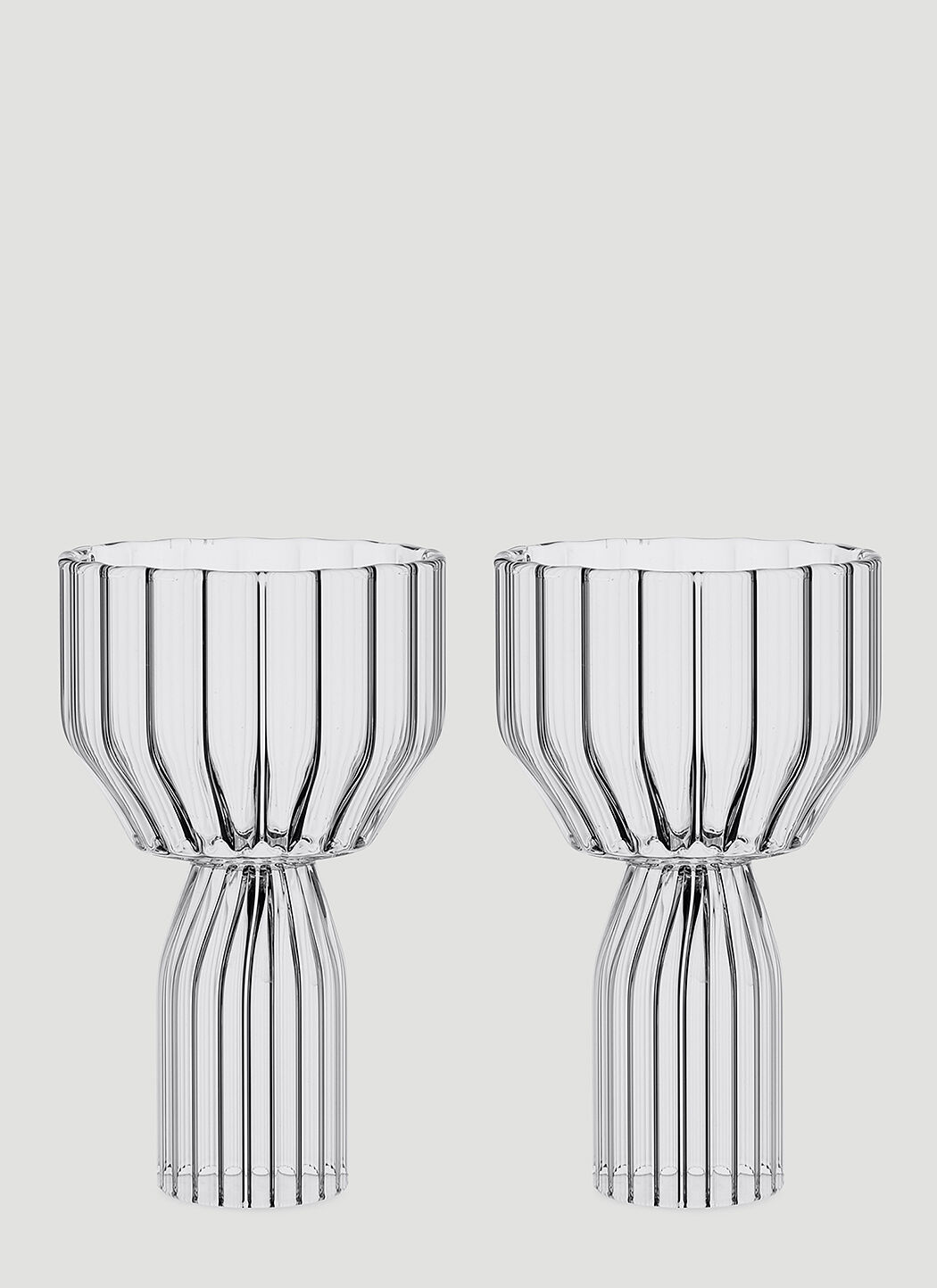 Fferrone Design Set of Two Margot Water Goblets Transparent wps0644556