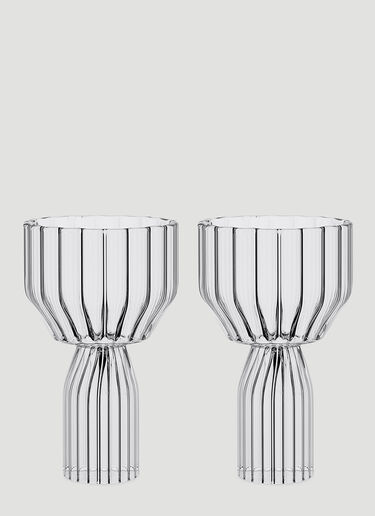 Fferrone Design Set of Two Margot Water Goblets Transparent wps0644561