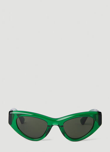 Bottega Veneta Bv1142s Cat Eye Sunglasses Green bov0247144