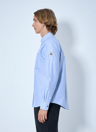 Moncler Button-Down Cotton Shirt Dark Blue mon0165059