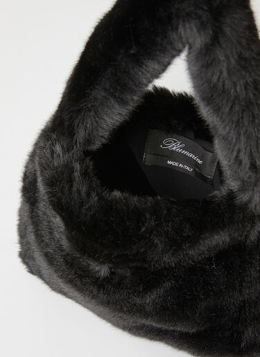 Crystal B Faux Fur Handbag Blumarine Crystal B Faux Fur Handbag Black blm0252014