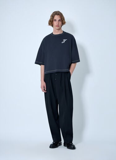 Jacquemus Oversized Logo T-Shirt Navy jac0164024