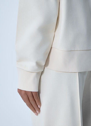 Logo Motif Sweatshirt Moncler Logo Motif Sweatshirt Cream mon0263040