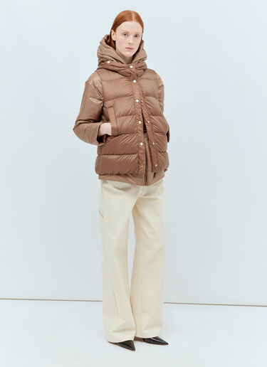 Max Mara 리버서블 후드 질레  브라운 max0255054