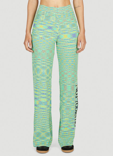 Aries No Problemo Space Dye Knit Pants White ari0254007