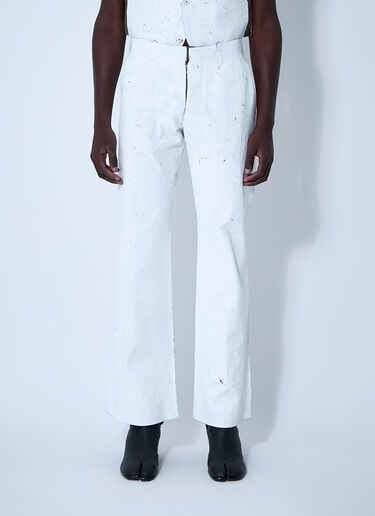 MM6 Maison Margiela Painted Pants White mmm0160004