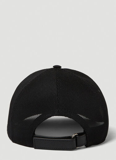 Gucci Logo Embroidered Baseball Cap Black guc0350011