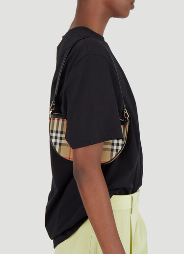 Burberry Olympia Check Shoulder Bag Beige bur0246043