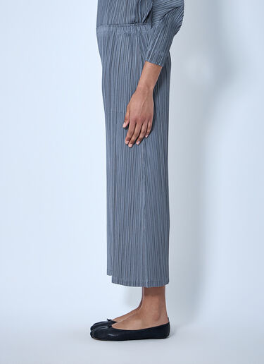 Pleats Please Issey Miyake Pleated Wide-Leg Trousers Grey plp0264002