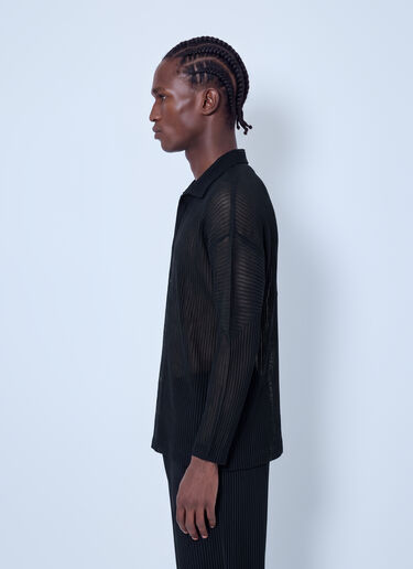 Homme Plissé Issey Miyake Rustic Mesh Shirt Black hmp0166010