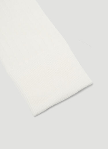 Jil Sander+ 徽标贴饰袜子 白色 jsp0247015