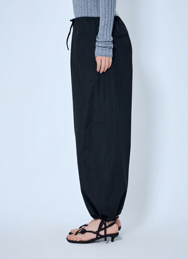LN-CC® - Toteme: Drawstring Cotton Trousers - Black Toteme Drawstring Cotton Trousers Black tot0265014