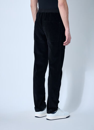 Saint Laurent Corduroy Drawstring Pants Black sla0158005